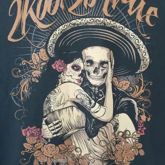 2K2BT Black Graphic T Shirt size Large 21221-0372 - Picture 2 of 5